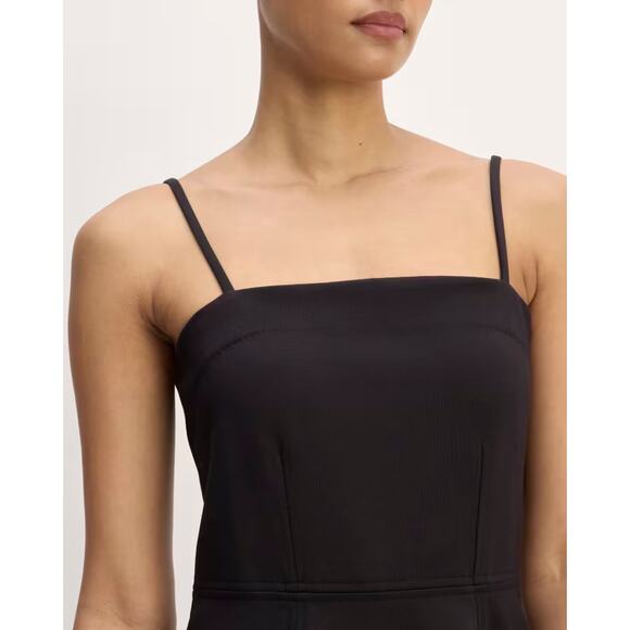 Everlane The Dream Everywhere Dress Ponte Knit Black Women's Large NWOT A-Line - Picture 2 of 11